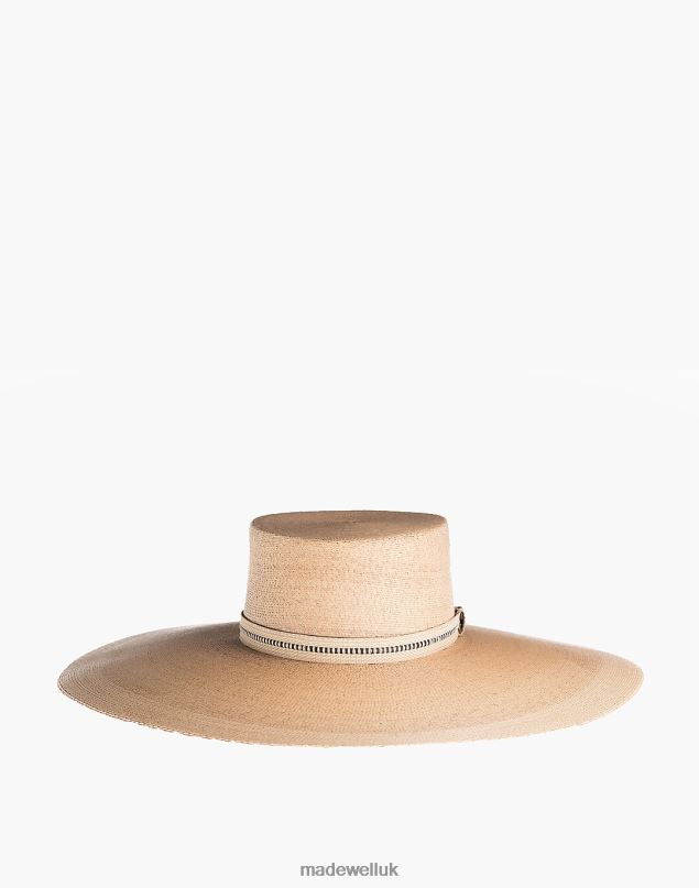 Madewell Women ASN Straw Rosalia Wide-Brimmed Hat Accessories Natural 8P4861248