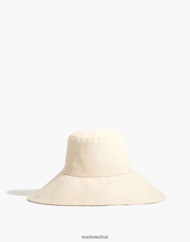 Madewell Women Lot Wide Brim Canvas Hat Accessories Natural 8P4862231