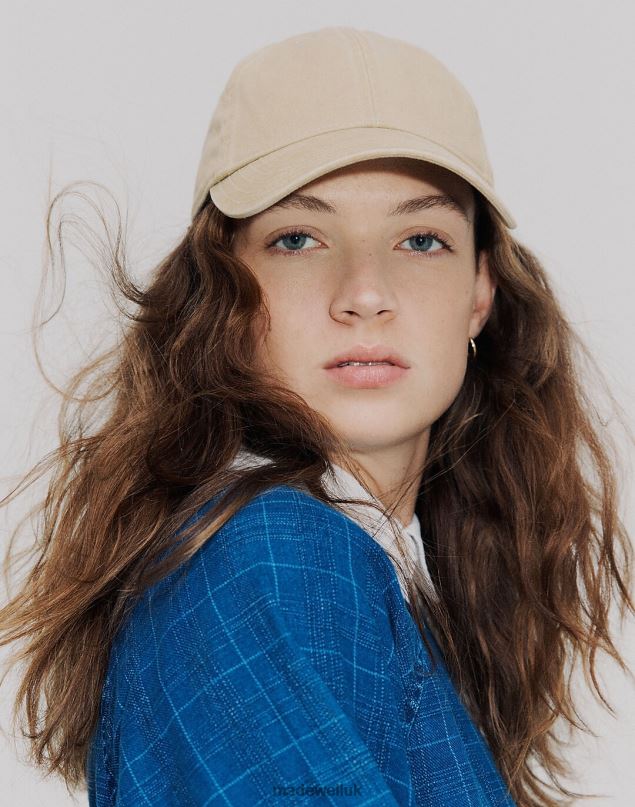 Madewell Women Organic Cotton Broken-In Baseball Cap Accessories Alabaster 8P486796