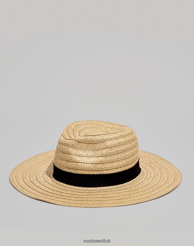 Madewell Women Packable Braided Straw Hat Accessories Natural Multi 8P486819