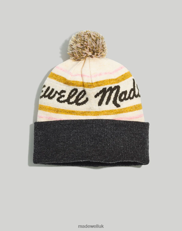 Madewell Women Retro Pom-Pom Beanie Accessories Cloud Lining 8P486802