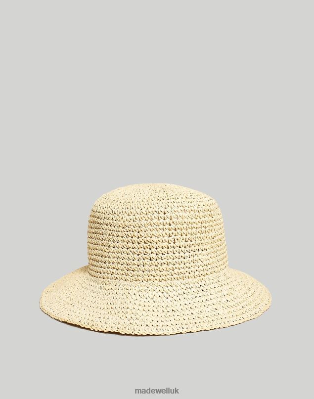 Madewell Women Straw Bucket Hat Accessories Soft Mahogany 8P4862470