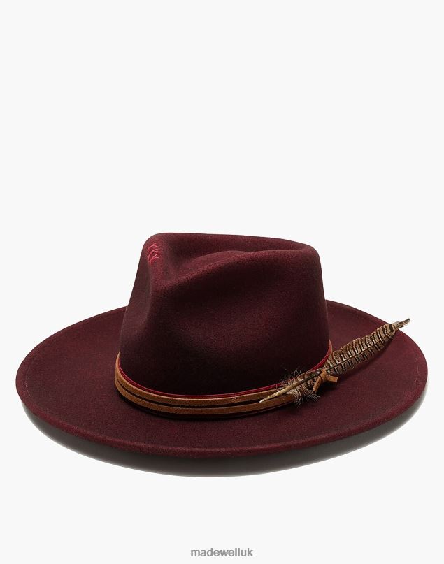 Madewell Women Wyeth Jared Hat Accessories Dark Red 8P4862424