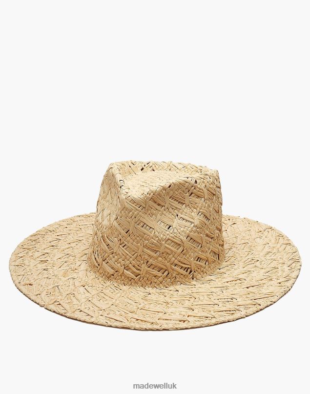 Madewell Women Wyeth Suki Straw Hat Accessories Black 8P4862420