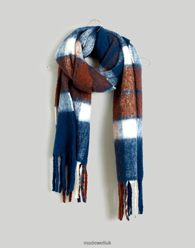 Madewell Women Brushed Wool Scarf Accessories Classic Indigo 8P486996