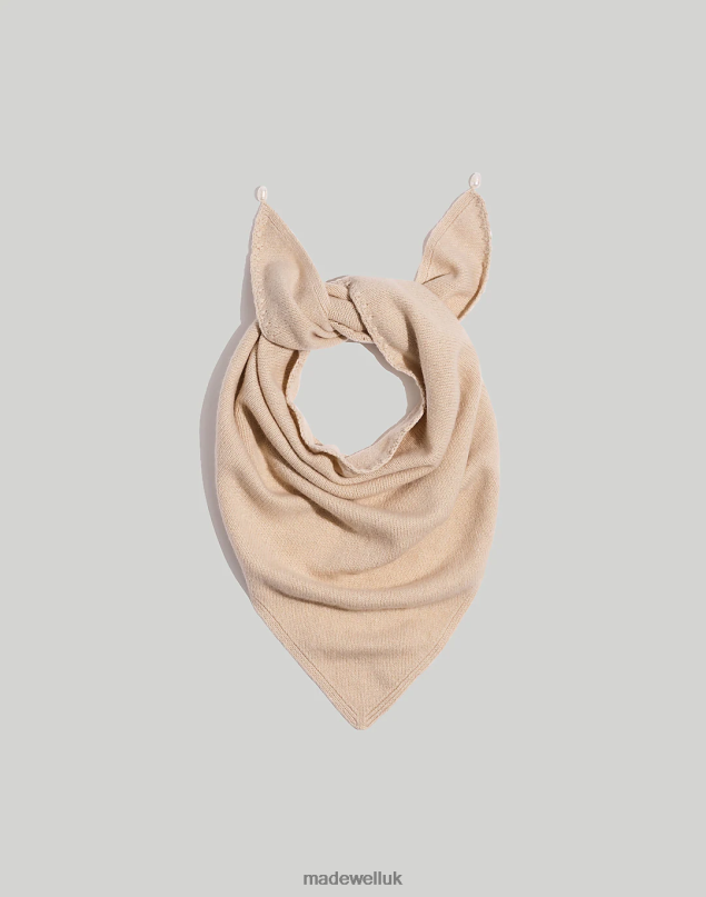 Madewell Women Donni Pearl (Re)sourced Cashmere-Merino Bandana Accessories Heather Beige 8P4861001