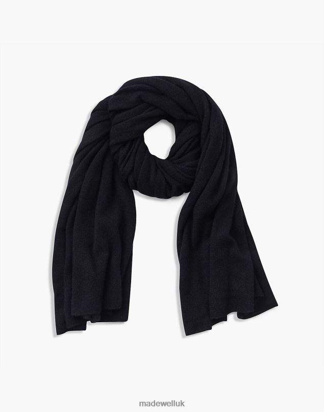 Madewell Women Warren Cashmere Travel Wrap Accessories Black 8P4862399
