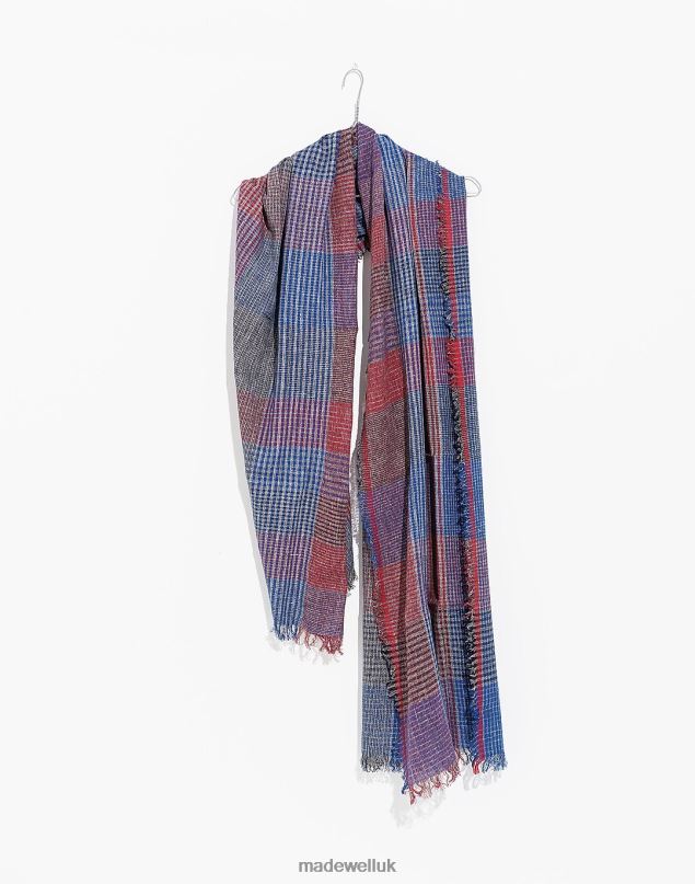 Madewell Women World of Crow Handspun Stole with Tassels Accessories Olive 8P4862412