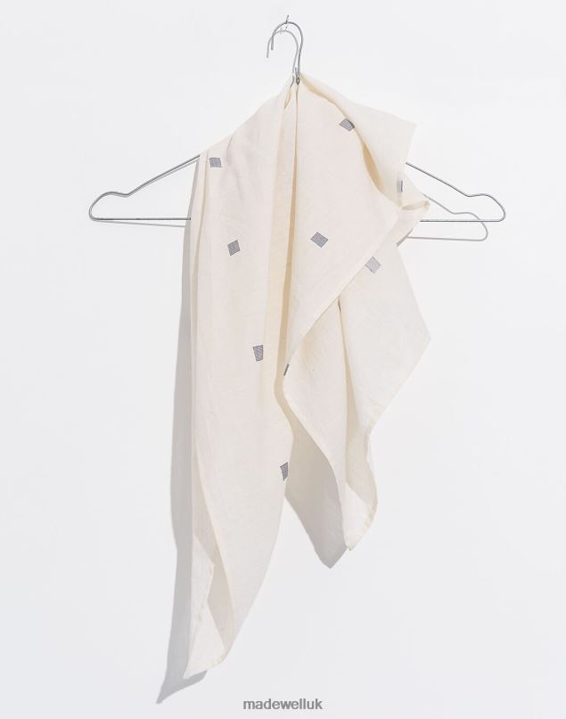 Madewell Women World of Crow Handwoven Cotton Bandana Accessories White 8P4862413