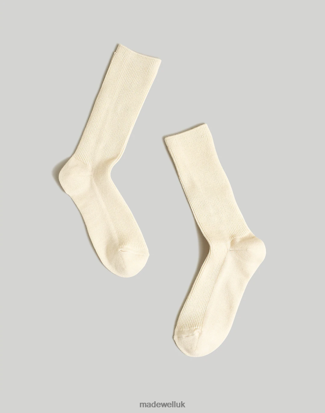 Madewell Women Slouchy Trouser Socks Accessories Antique Cream 8P4861007
