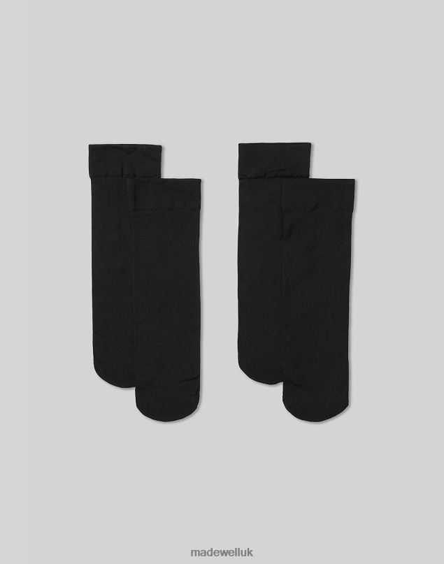 Madewell Women Swedish Stockings 2-pack Ingrid Premium Socks Accessories Black 8P4861152