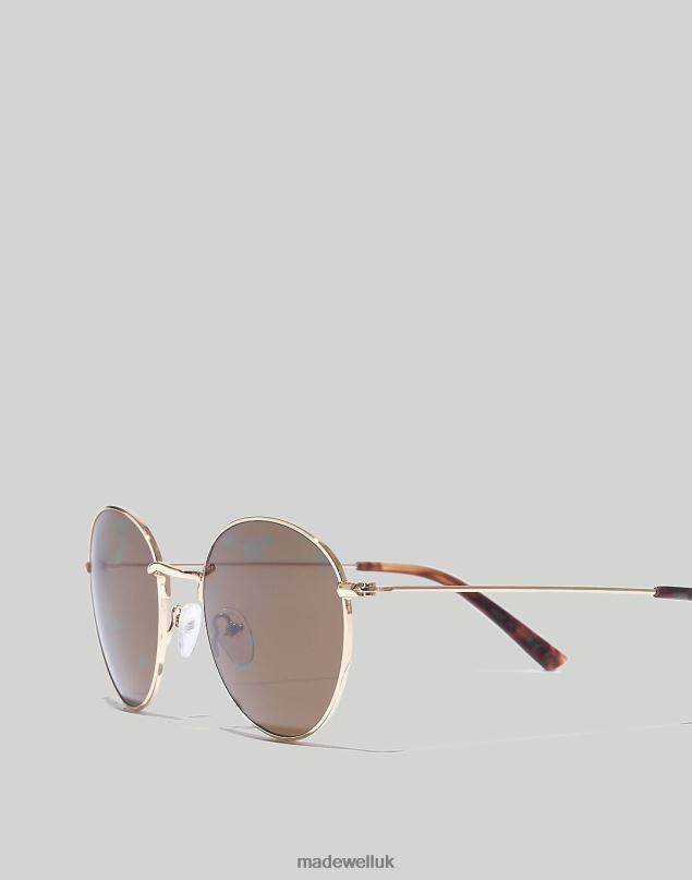 Madewell Women Fest Aviator Sunglasses Accessories Golden Brown 8P4861044