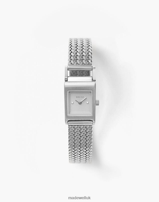 Madewell Women BREDA Revel Tethered Stainless Steel Mesh Bracelet Watch, 18mm Accessories Silver 8P4861322