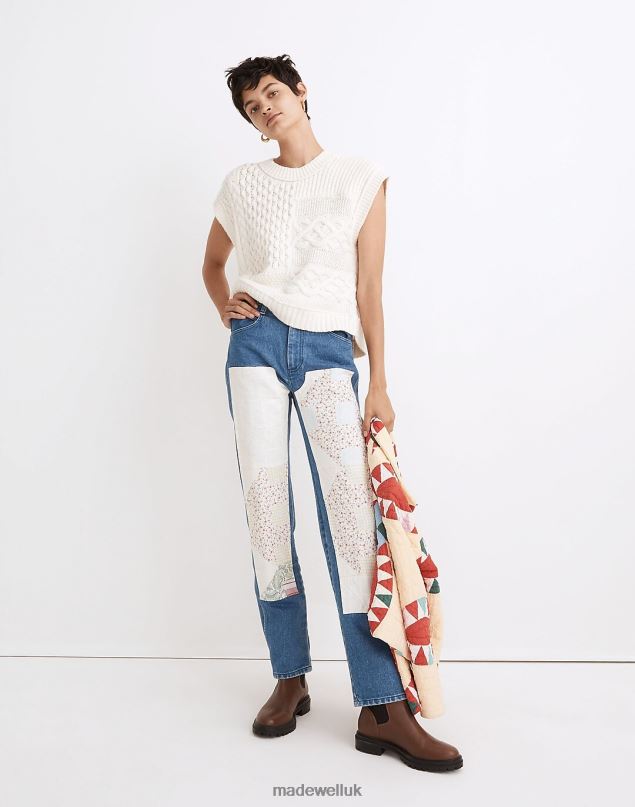 Madewell Women Carleen Patchwork Jeans Clothing Dark Rinse 8P4861125