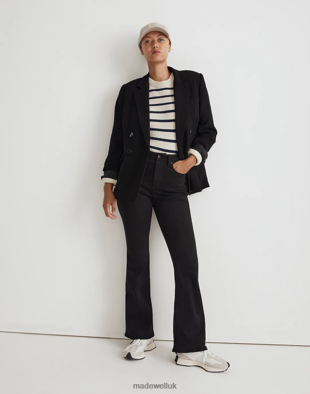 Madewell Women Curvy Skinny Flare Jeans Clothing Black Frost 8P4862787