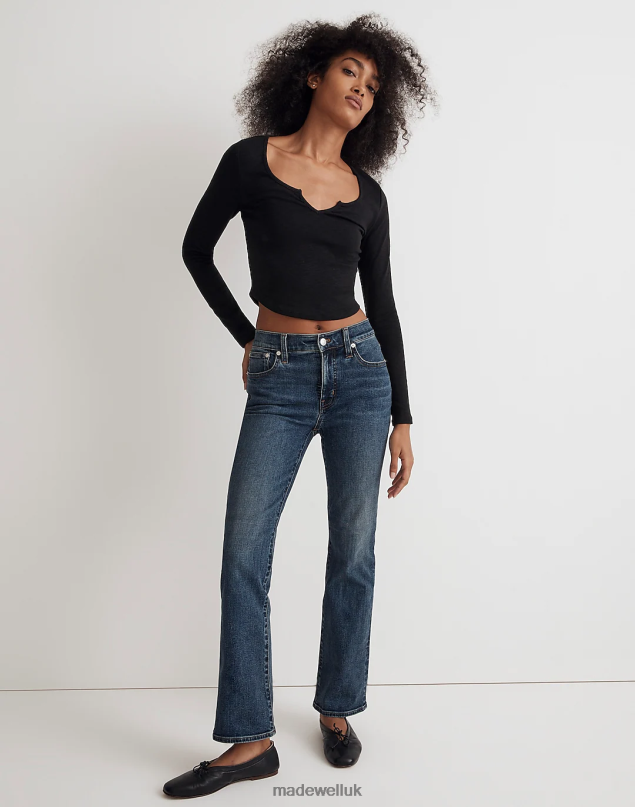 Madewell Women Kick Out Crop Jeans Clothing Arlen Wash 8P4861052