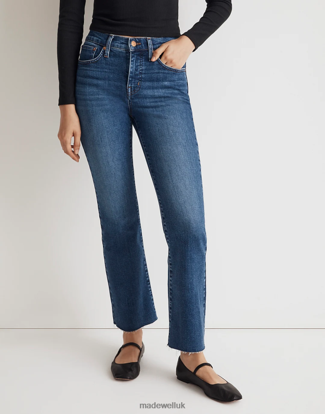 Madewell Women Kick Out Crop Jeans Clothing Brinton Wash 8P4861051