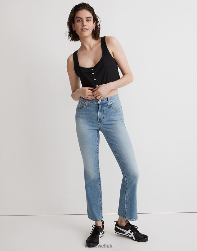 Madewell Women Kick Out Crop Jeans Clothing Carey Wash 8P4861107