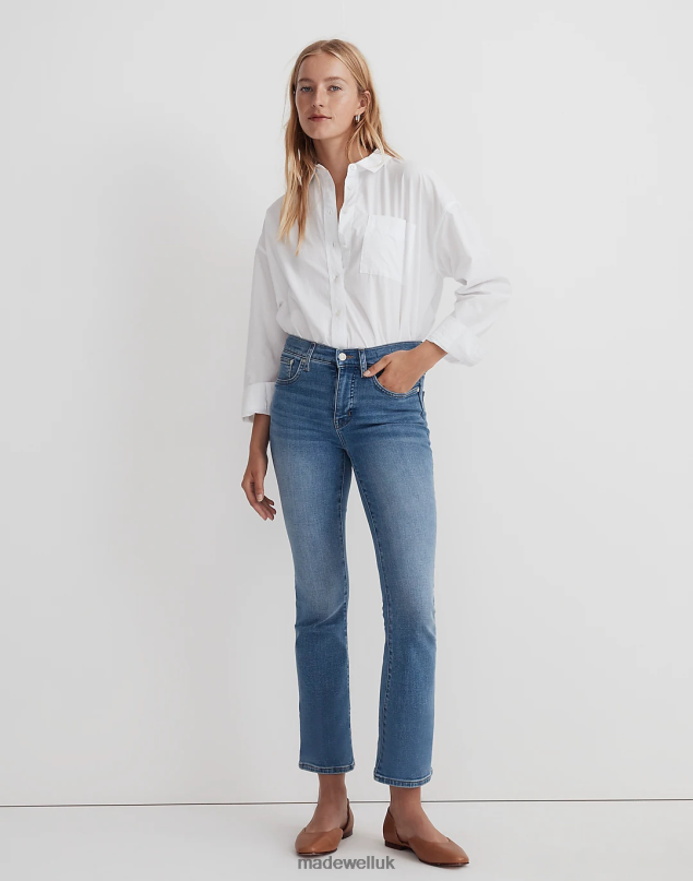 Madewell Women Kick Out Crop Jeans Clothing Mather Wash 8P4862476