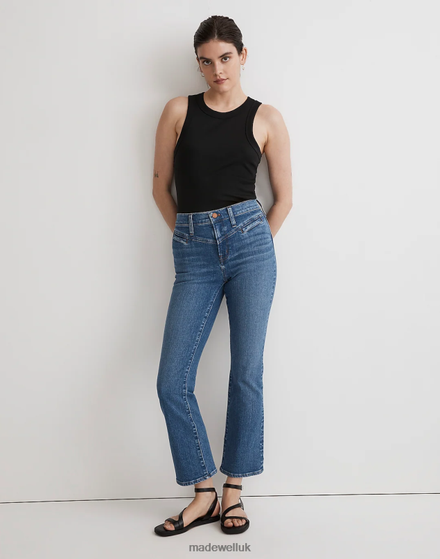 Madewell Women Kick Out Crop Jeans Clothing Saywell Wash 8P4862508
