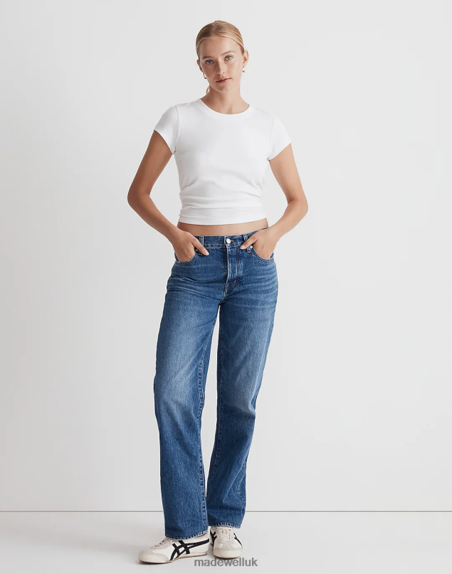 Madewell Women Low-Slung Straight Jeans Clothing Palmina Wash 8P4862489