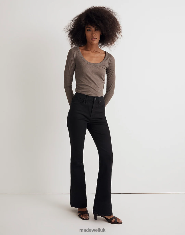 Madewell Women Skinny Flare Jeans Clothing Black Frost 8P4861064