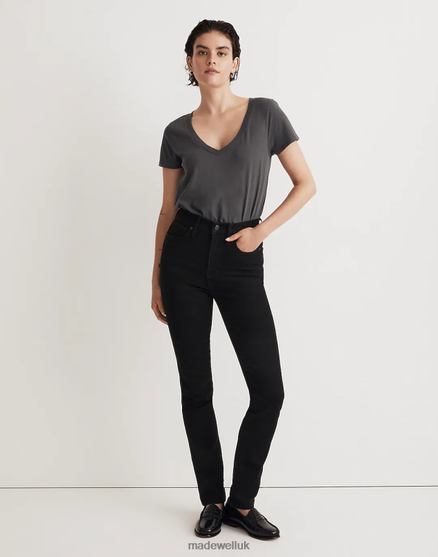 Madewell Women Stovepipe Jeans Clothing Black Rinse Wash 8P4861126
