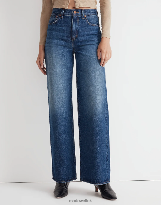 Madewell Women Superwide-Leg Jeans Clothing Halleran Wash 8P4861056