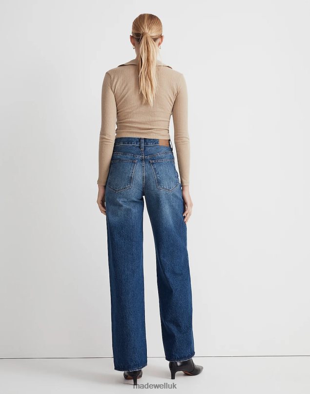 Madewell Women Superwide-Leg Jeans Clothing Halleran Wash 8P4861056