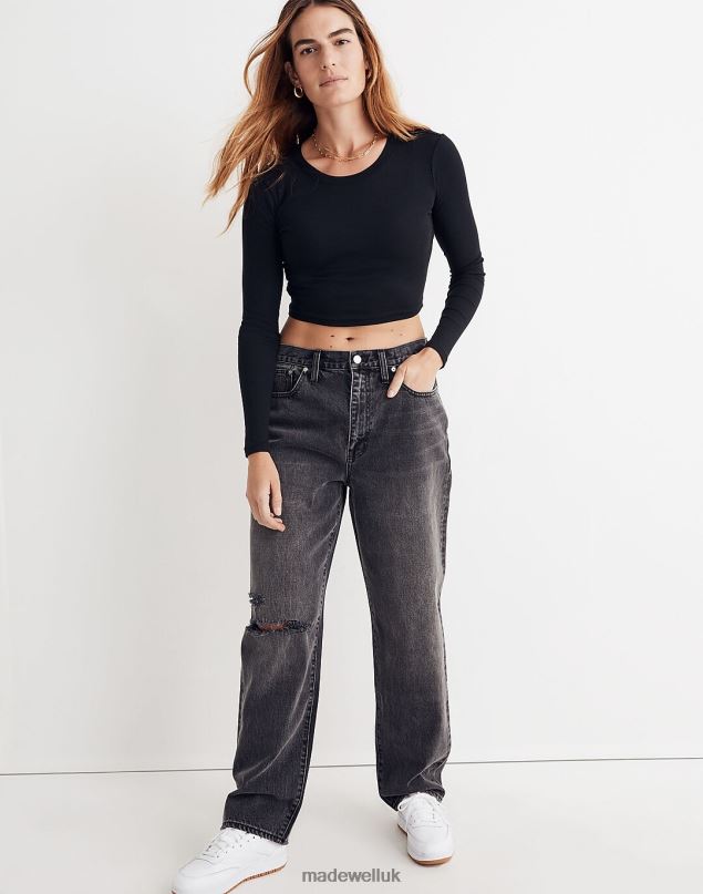 Madewell Women The DadJean: Ripped Edition Clothing Randall Wash 8P4862552
