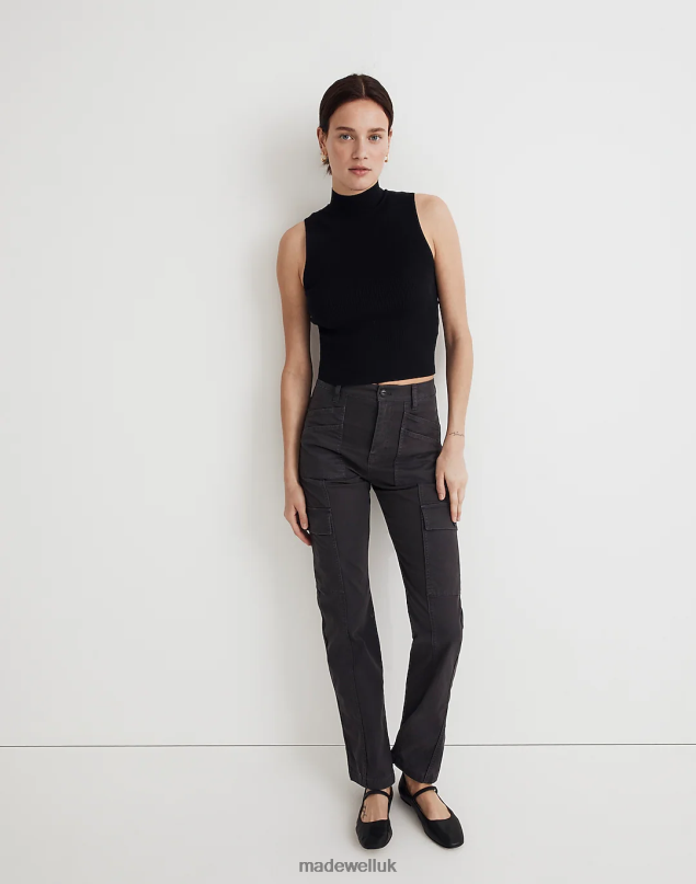 Madewell Women The Garment-Dyed '90s Straight Cargo Pant Clothing Sand Dune 8P4861121