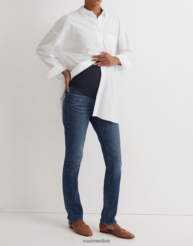 Madewell Women The Maternity Over-the-Belly Perfect Vintage Jean Clothing Decatur Wash 8P4862458