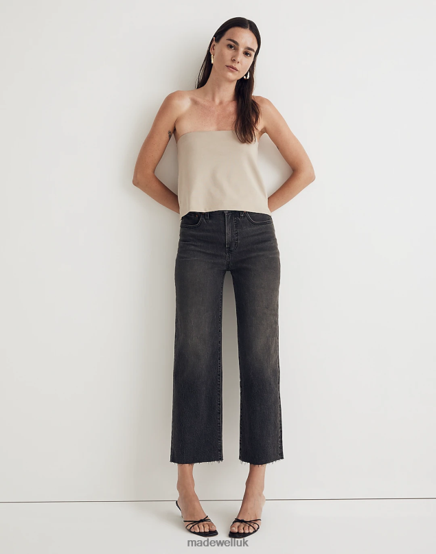 Madewell Women The Perfect Vintage Wide-Leg Crop Jean Clothing Benley Wash 8P4861131