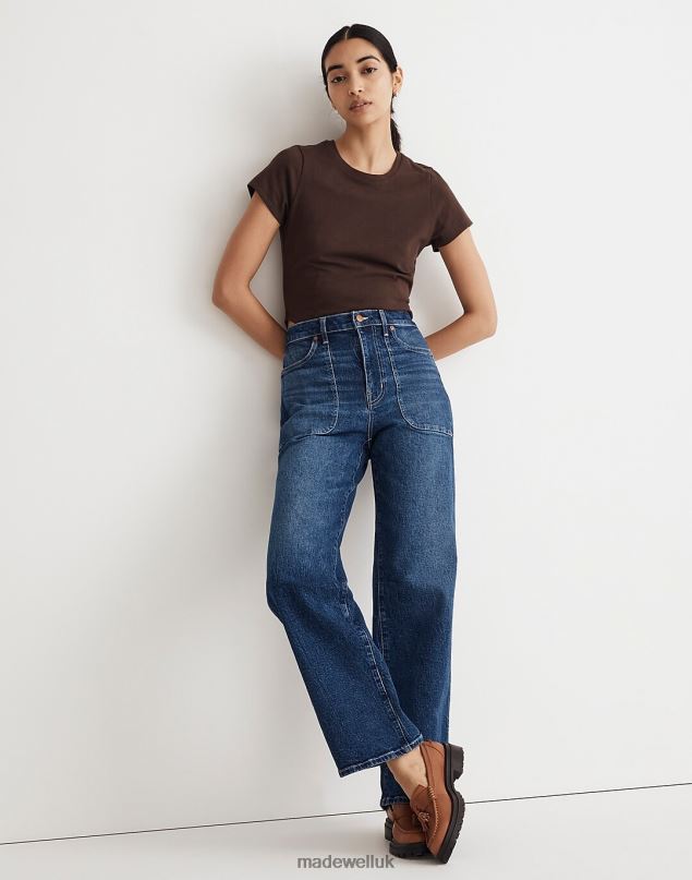Madewell Women The Perfect Vintage Wide-Leg Jean: Pocket Edition Clothing Raynor Wash 8P4861072