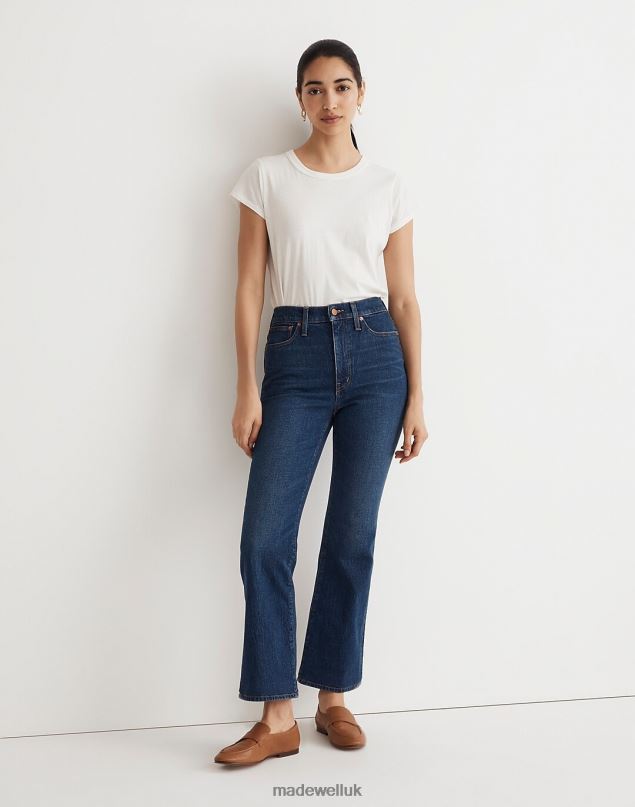 Madewell Women The Perfect Vintage Flare Crop Clothing Corgan Wash 8P4861054