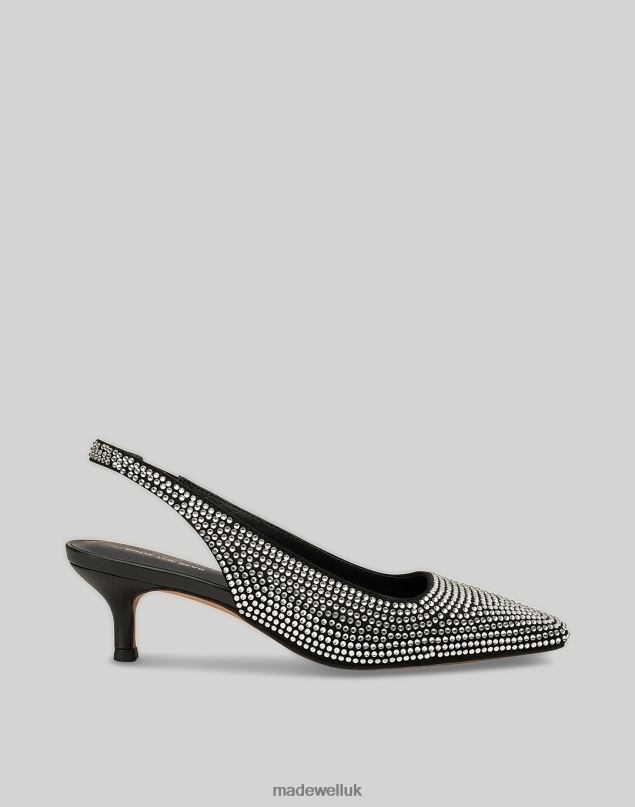 Madewell Women Shoe The Bear Maxine Slingback Crystal Footwear Black 8P4862212