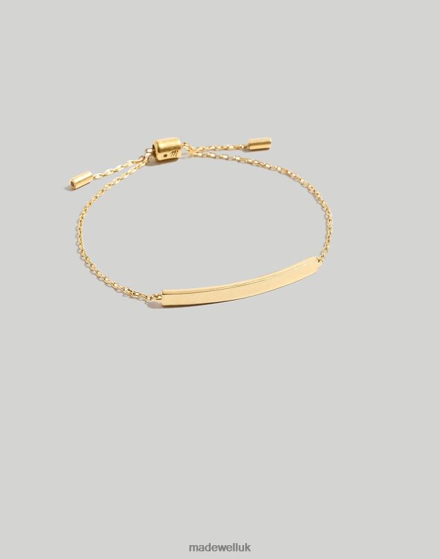 Madewell Women Bar Chain Bracelet Jewelry Vintage Gold 8P486832