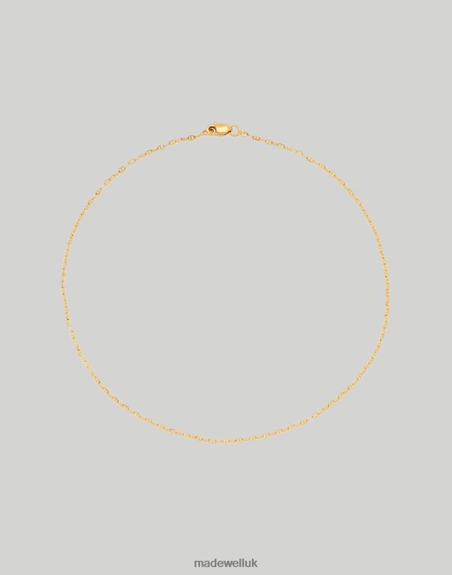 Madewell Women Kinn Mariner Chain Anklet Jewelry Gold 8P4861740