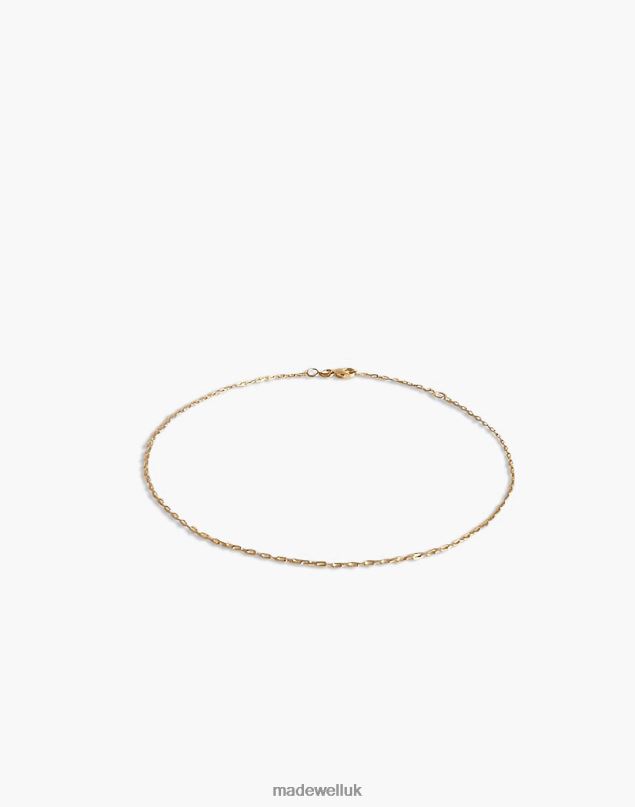 Madewell Women Kinn Micro Rolo Chain Anklet Jewelry Gold 8P4861756