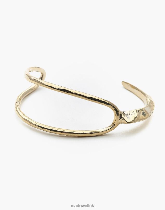 Madewell Women Odette New York Split Ridge Cuff Bracelet Jewelry Gold 8P486836