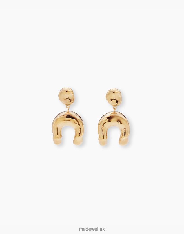 Madewell Women AGMES Wishbone Earrings Jewelry Gold 8P4861183