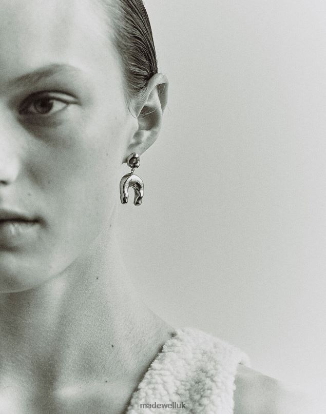 Madewell Women AGMES Wishbone Earrings Jewelry Gold 8P4861183