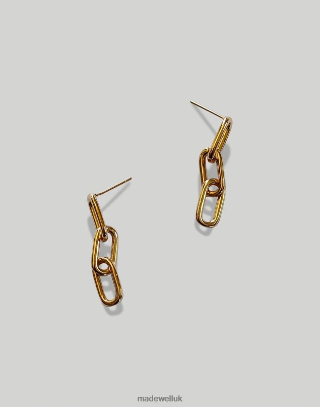 Madewell Women Abcrete & Co. Triple Link Earrings Jewelry Gold 8P4861451