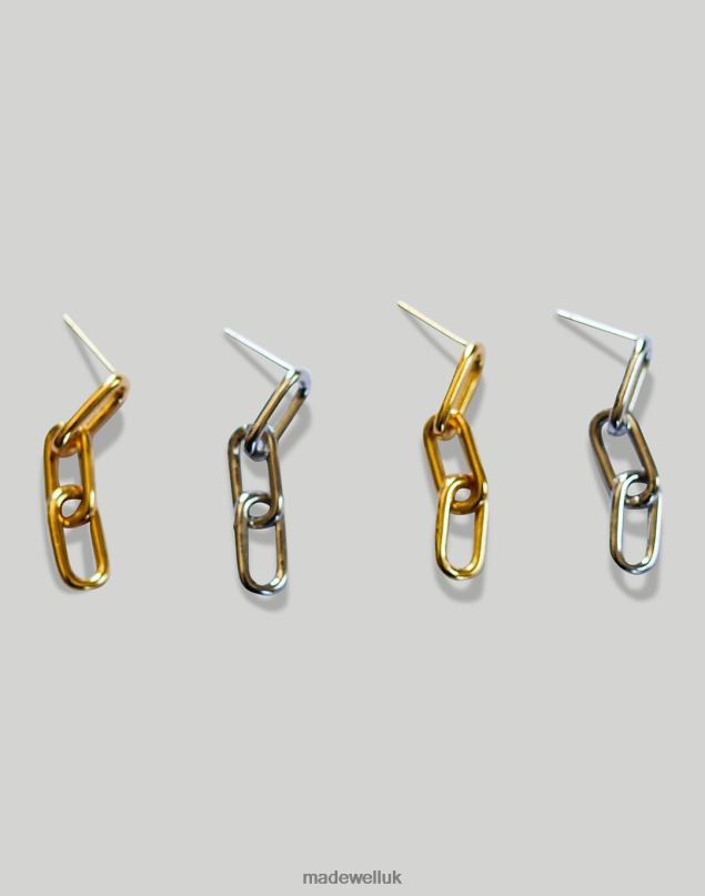 Madewell Women Abcrete & Co. Triple Link Earrings Jewelry Gold 8P4861451