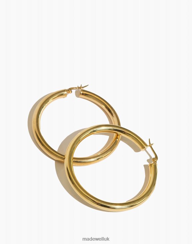 Madewell Women BYCHARI SADE L HOOP EARRINGS Jewelry Gold 8P4861357