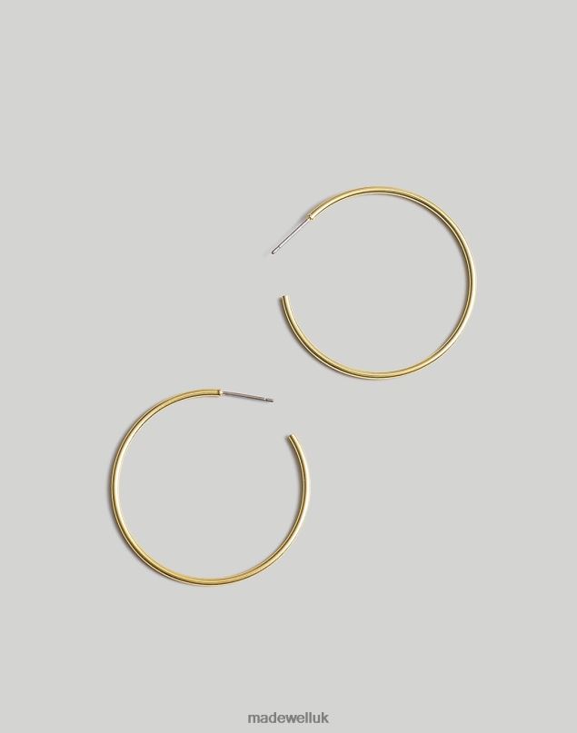 Madewell Women Hoop Earrings Jewelry Vintage Gold 8P486905