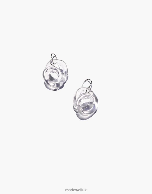 Madewell Women Jane D'Arensbourg Clear Squiggle Earrings Jewelry One Color 8P4861472 Madewell Women Jane D'Arensbourg Clear Squiggle Earrings Jewelry One Color 8P4861472