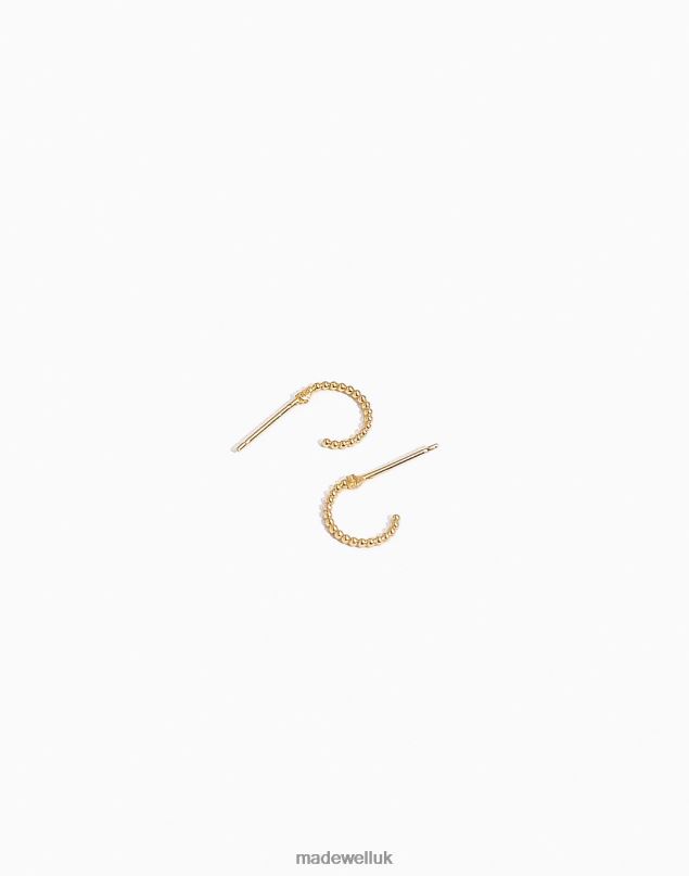 Madewell Women Katie Dean Jewelry Beaded Hoop Studs Accessories Gold 8P4861487