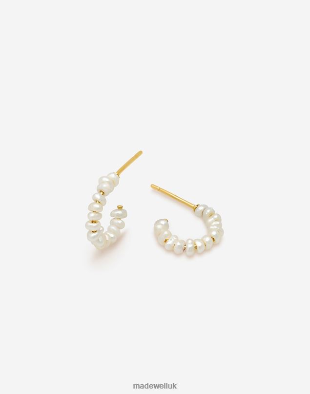 Madewell Women Kinn Biwa Pearl Earrings Jewelry Gold 8P4861750