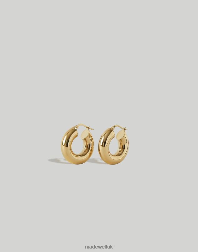 Madewell Women Kinn Bold Hoop Earrings Jewelry Gold 8P4861729